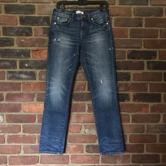 MADEWELL slim boyfriend distressed jeans size 26 - Picture 2 of 3